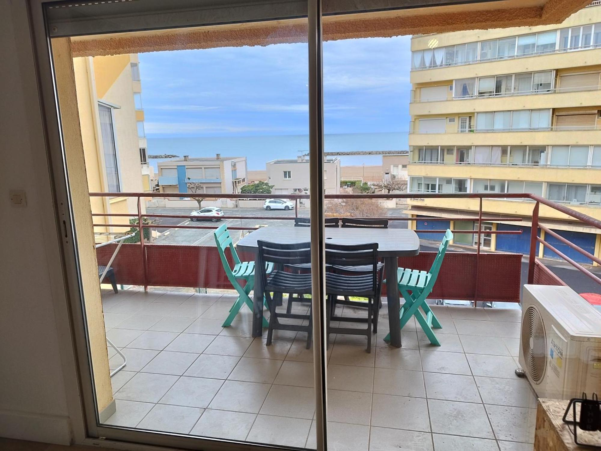 T3 Vue Mer Avec Acces A La Plage, Wifi, Clim - Dansnotreappart-Com - Valras-Plage Esterno foto